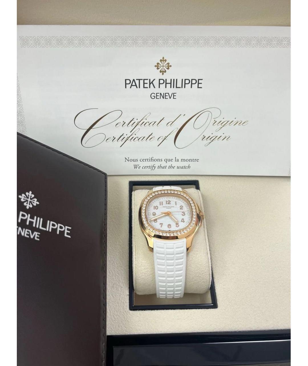 PATEK PHILIPPE Белые часы из розового золота, фото 7