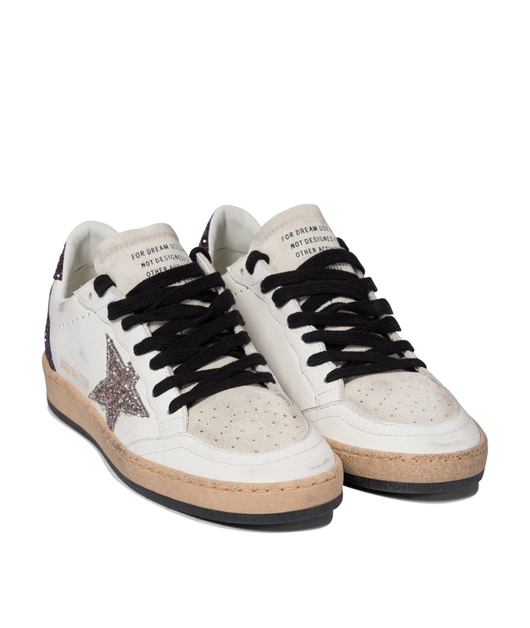 GOLDEN GOOSE DELUXE BRAND Белые кожаные кеды, фото 2