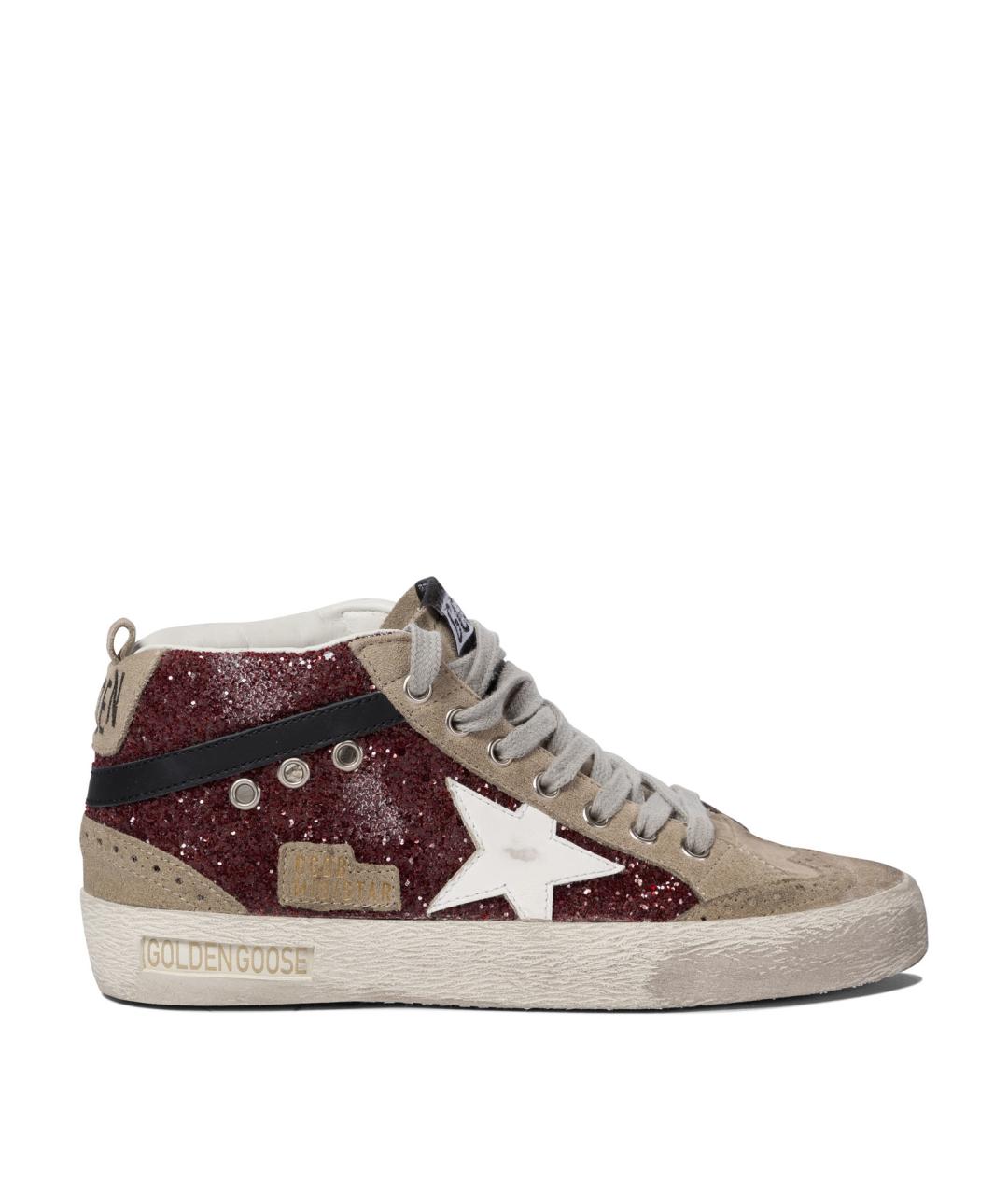 GOLDEN GOOSE DELUXE BRAND Красные кожаные кеды, фото 1