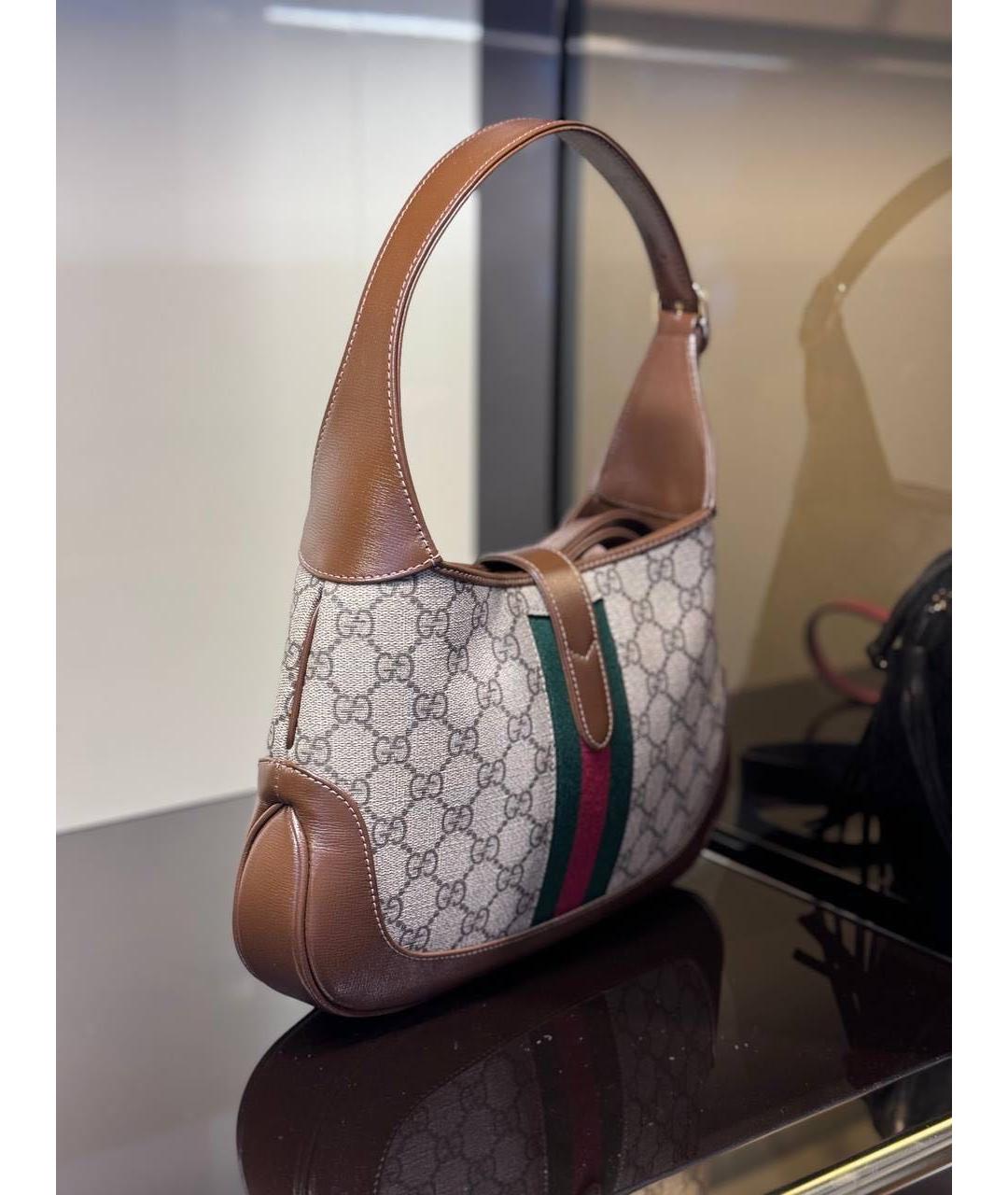 GUCCI Коричневая сумка с короткими ручками, фото 2