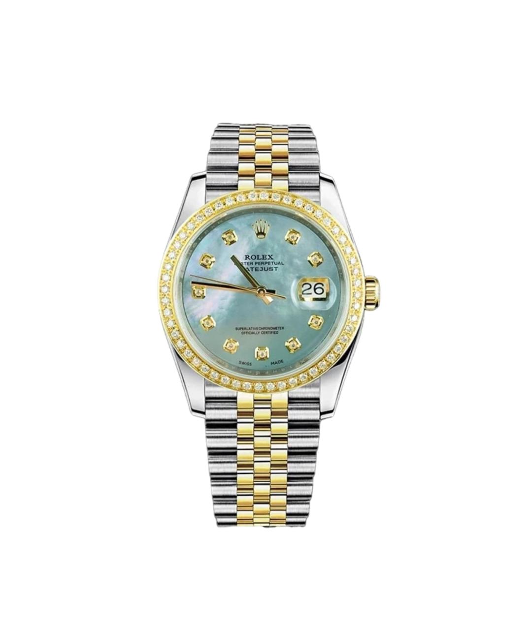 ROLEX Бирюзовые часы, фото 2
