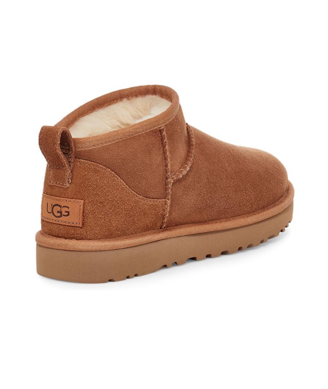 UGG AUSTRALIA Коричневые замшевые ботинки, фото 4