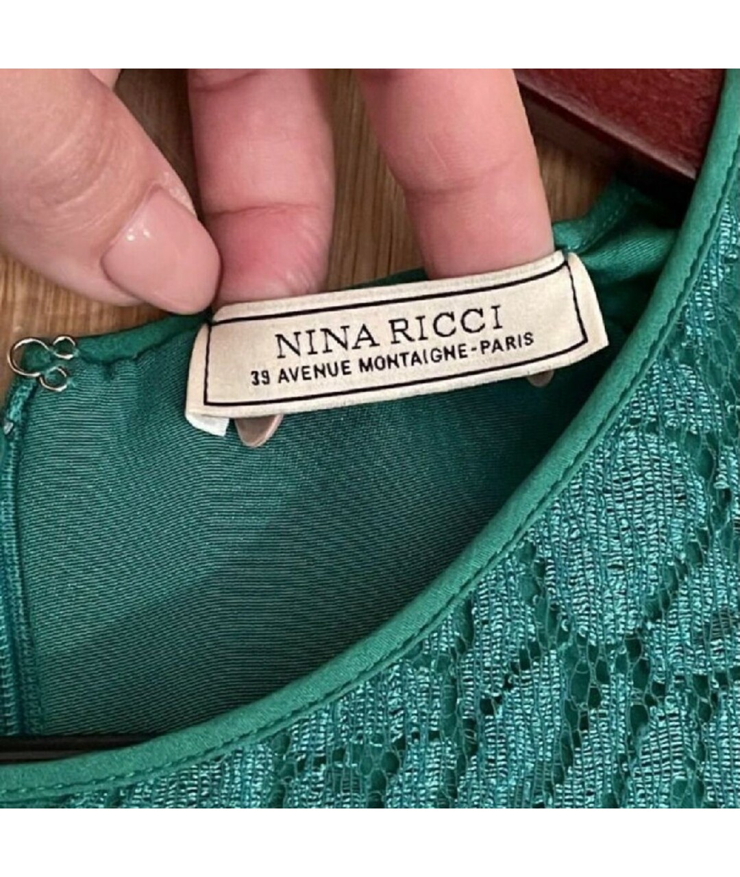 NINA RICCI Зеленые повседневное платье, фото 3