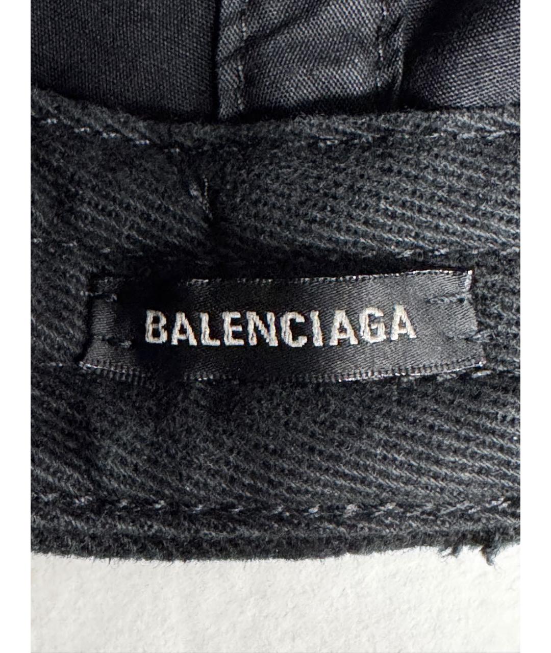 BALENCIAGA Черная хлопковая кепка, фото 7