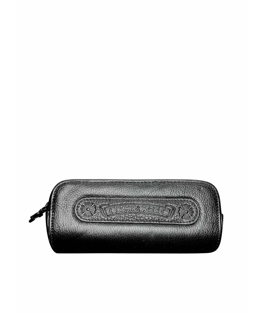 CHROME HEARTS Черный кожаный кошелек, фото 1