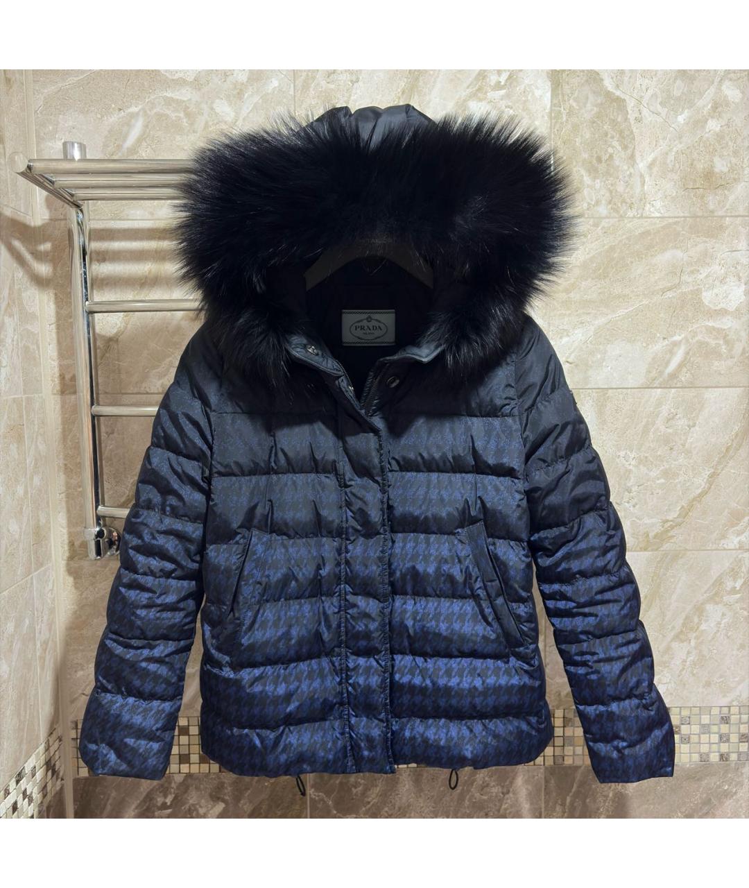 PRADA Темно-синий пуховик, фото 3