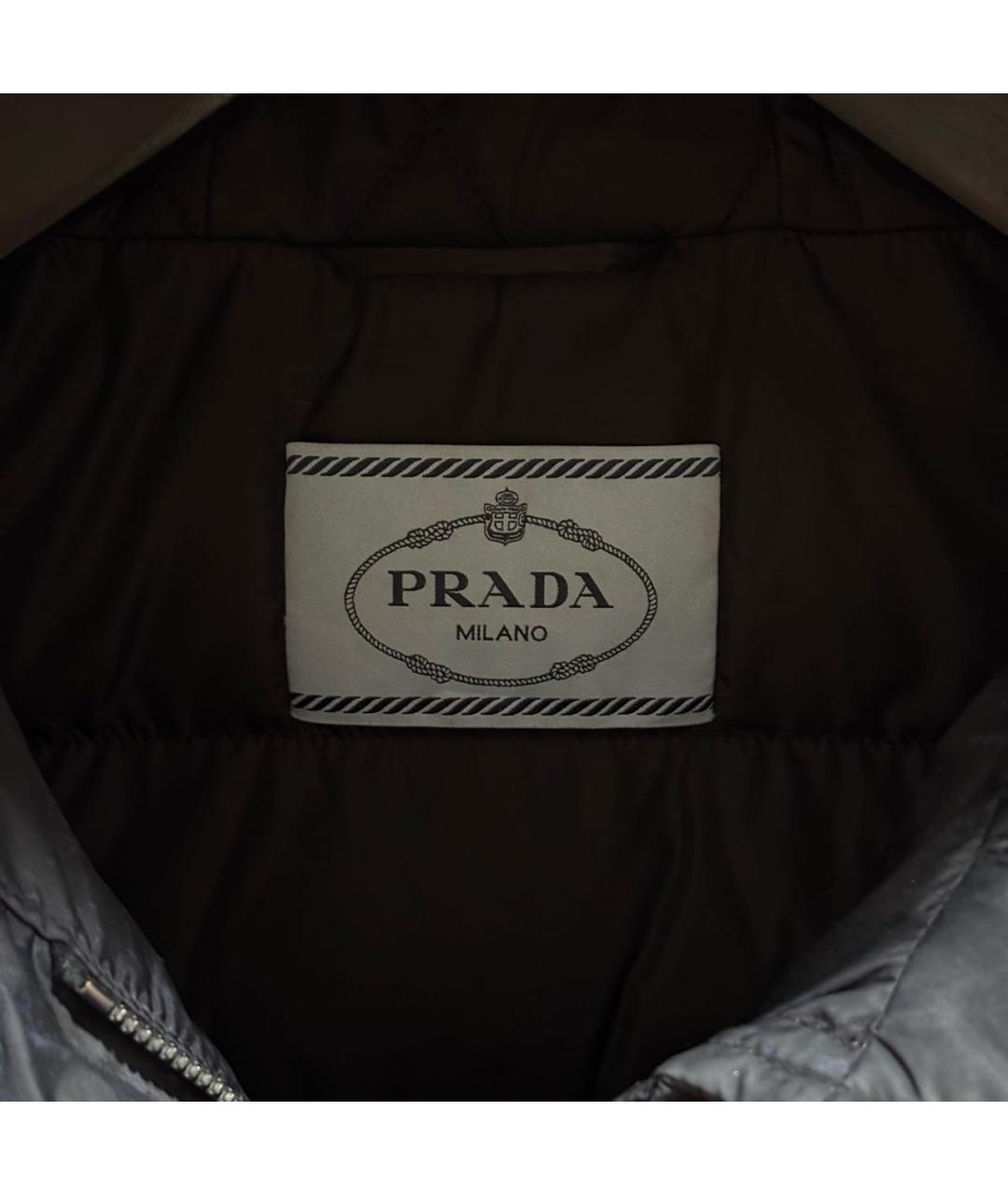 PRADA Темно-синий пуховик, фото 2