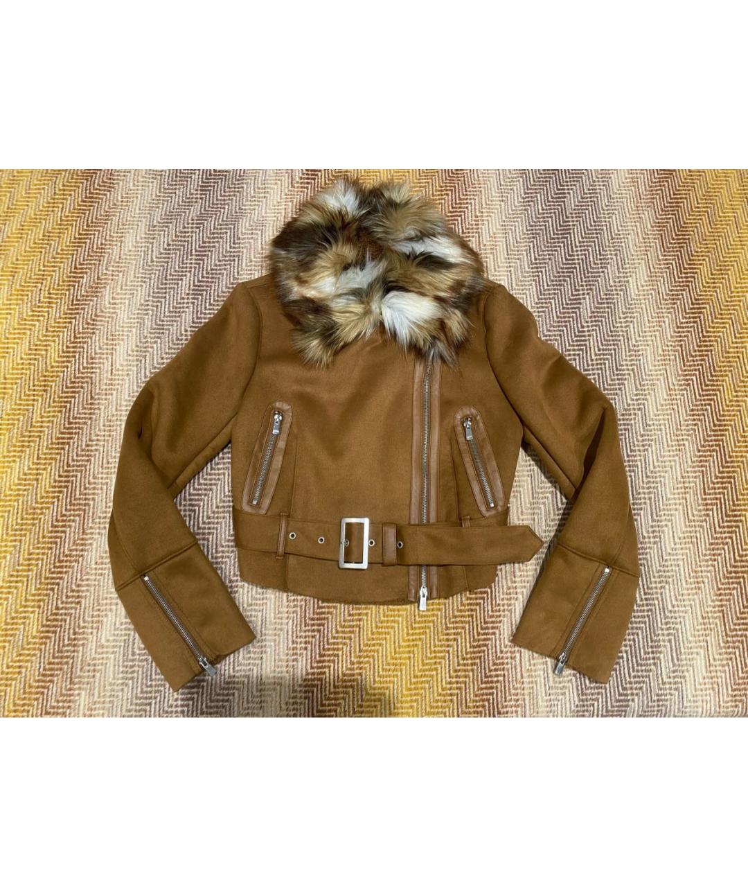 PINKO Коричневая куртка, фото 8