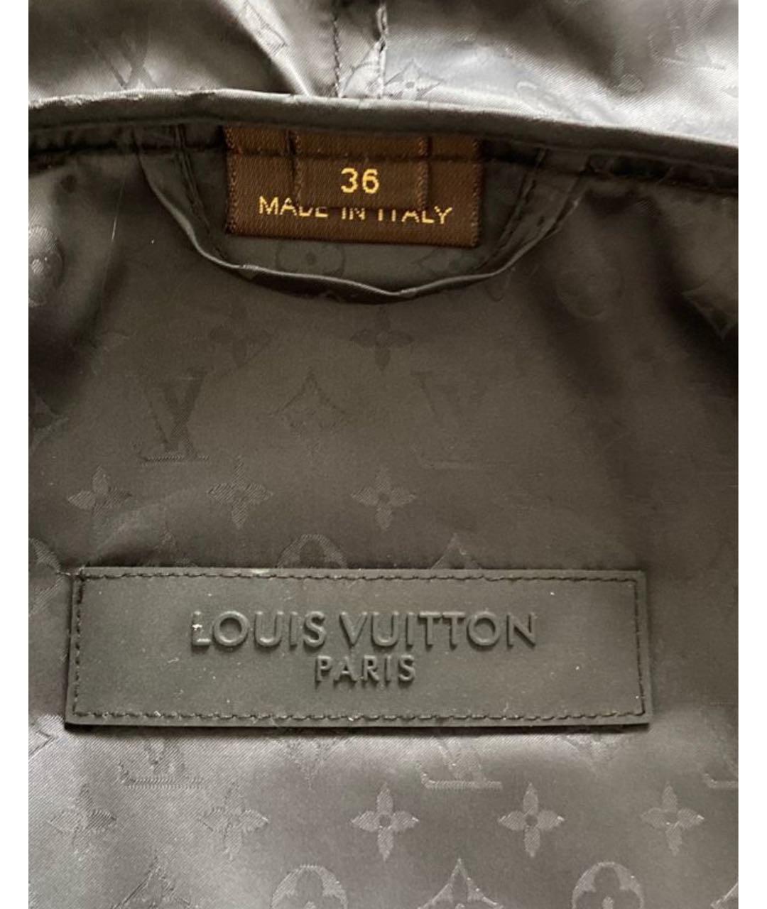 LOUIS VUITTON Черная полиамидовая парка, фото 8