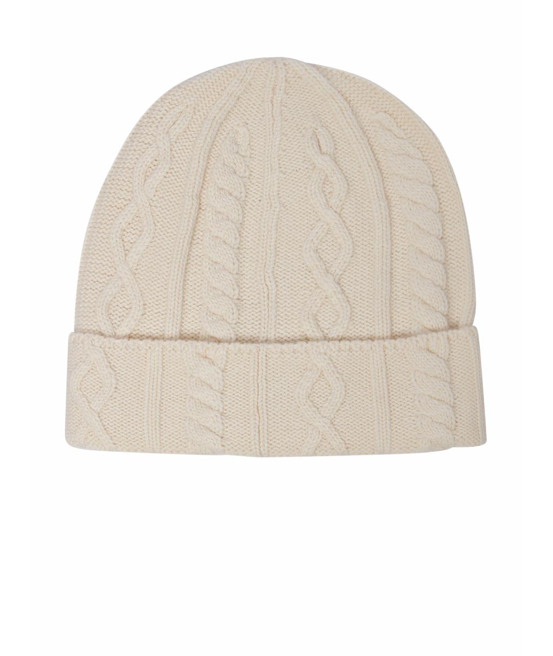 BRUNELLO CUCINELLI Бежевая кашемировая шапка, фото 1