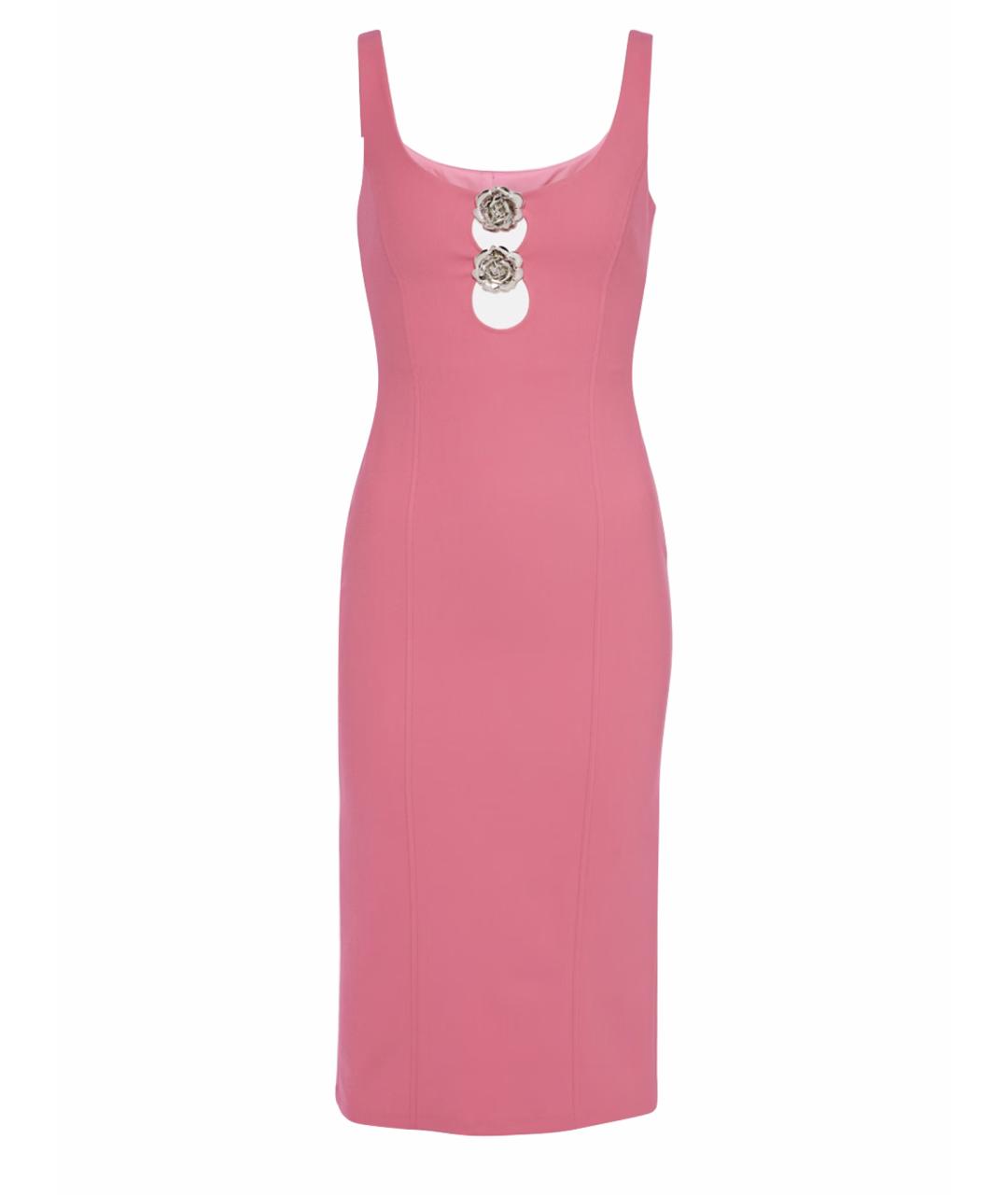 BLUMARINE Фуксия вискозное повседневное платье, фото 1