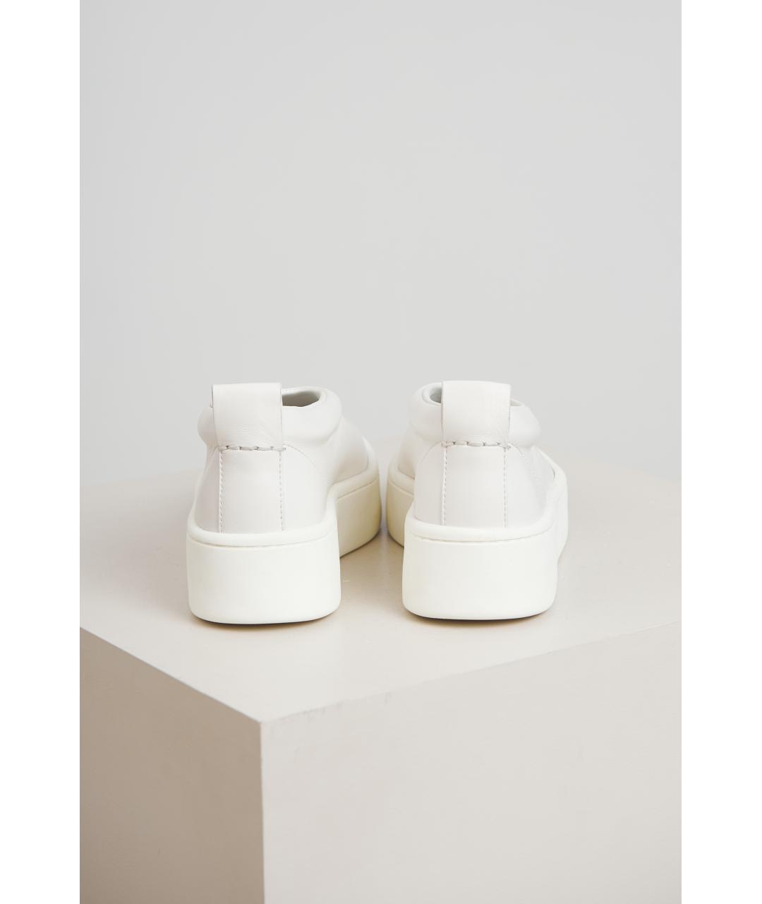 JIL SANDER Белые кожаные ботинки, фото 4