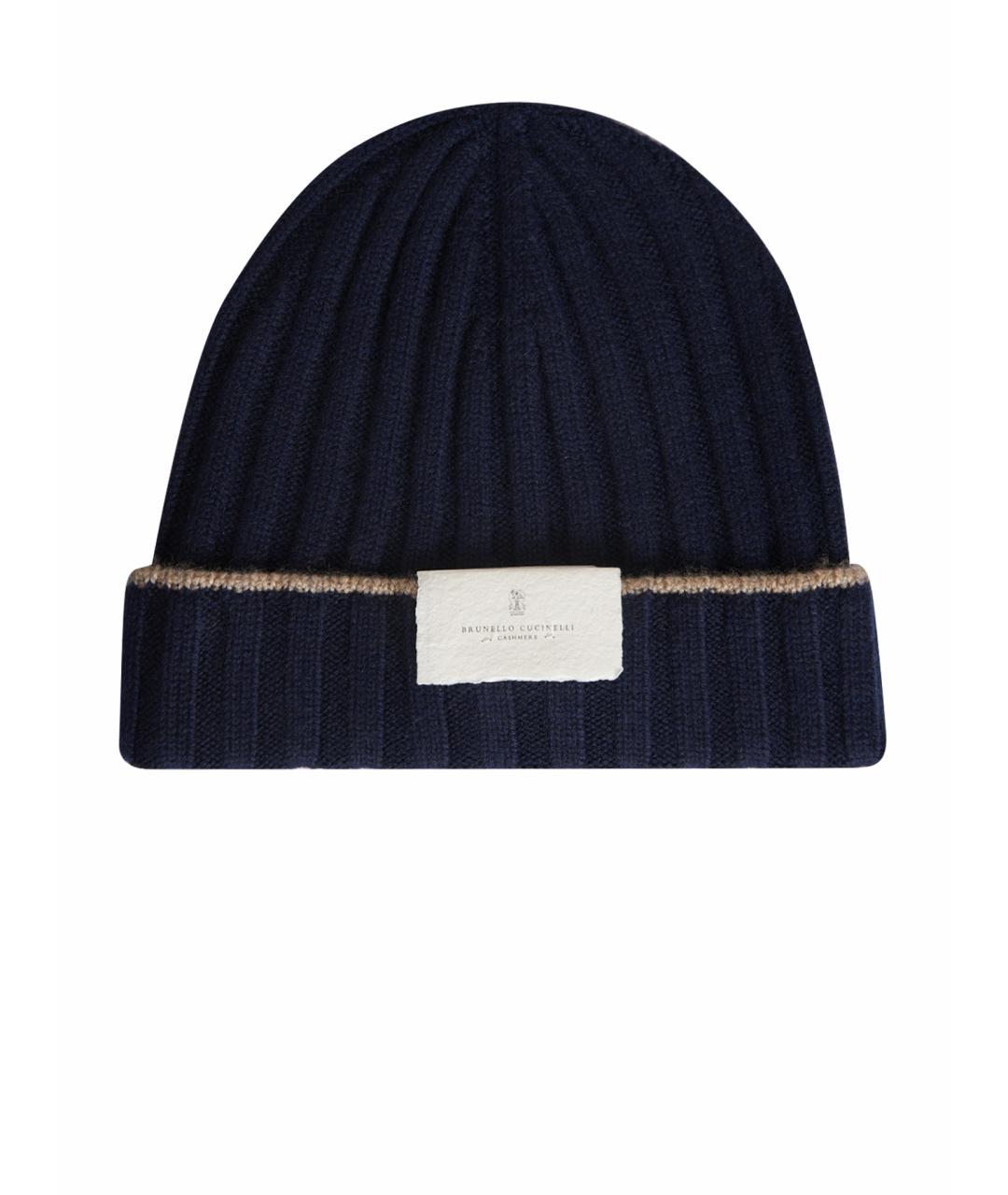 BRUNELLO CUCINELLI Черная кашемировая шапка, фото 1