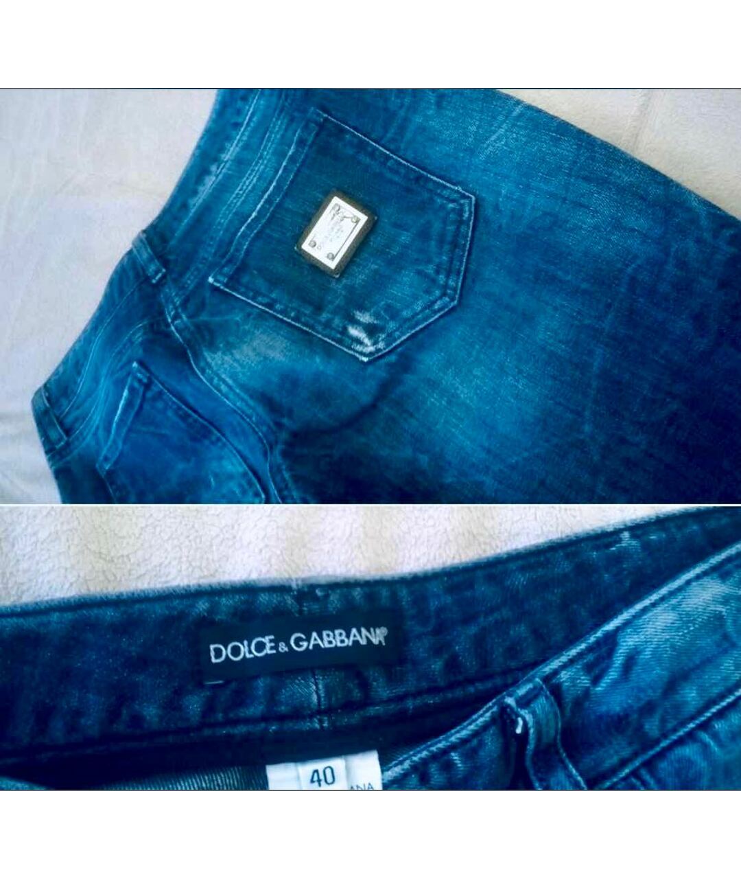 DOLCE&GABBANA Мульти хлопковые прямые джинсы, фото 3