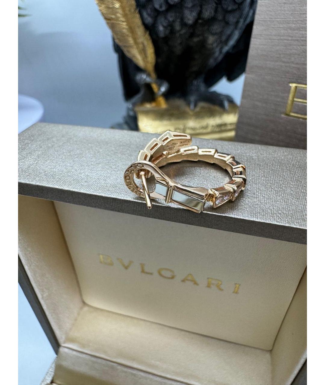 BVLGARI Розовые серьги из розового золота, фото 4