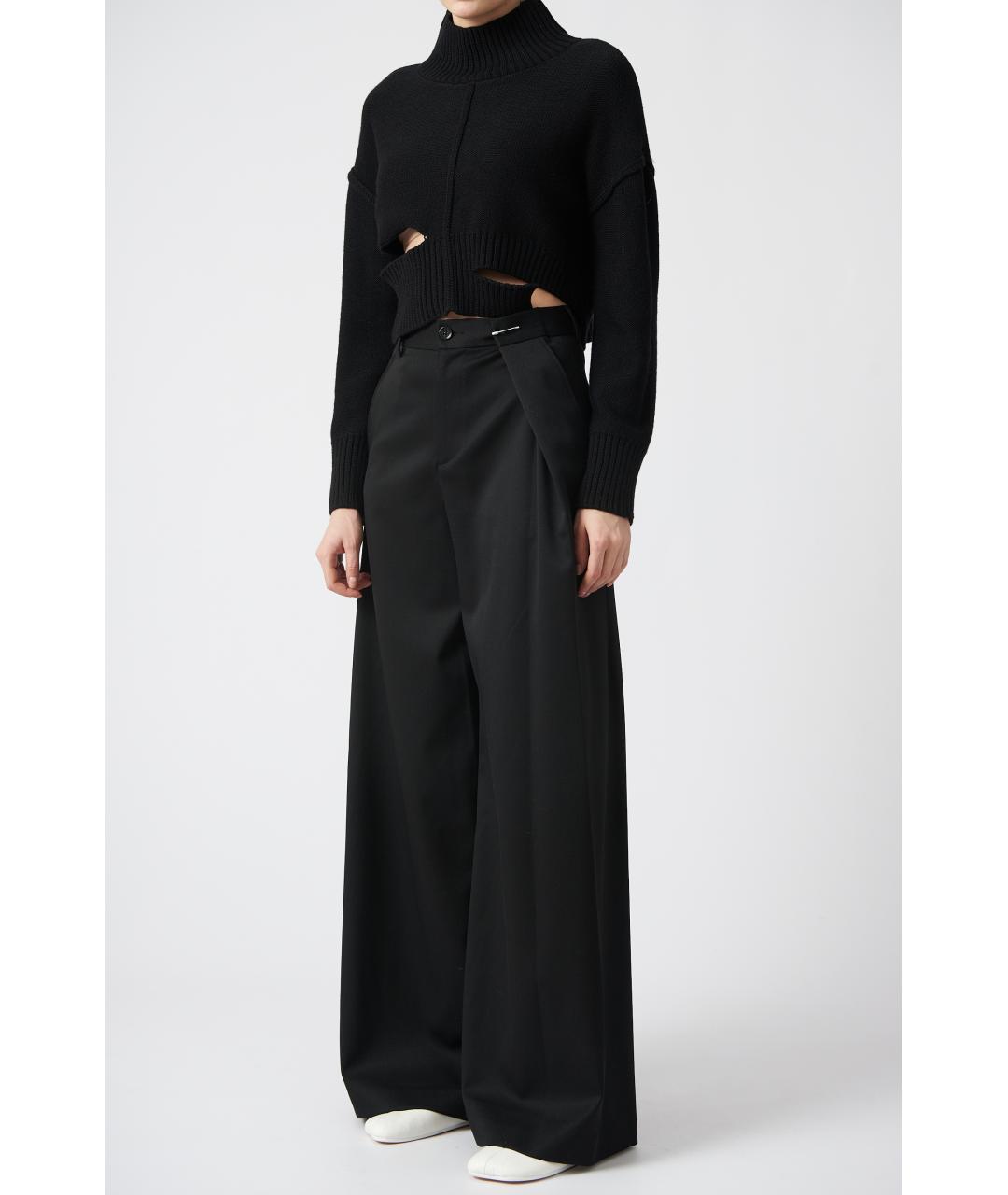 MM6 MAISON MARGIELA Черный шерстяной джемпер / свитер, фото 2