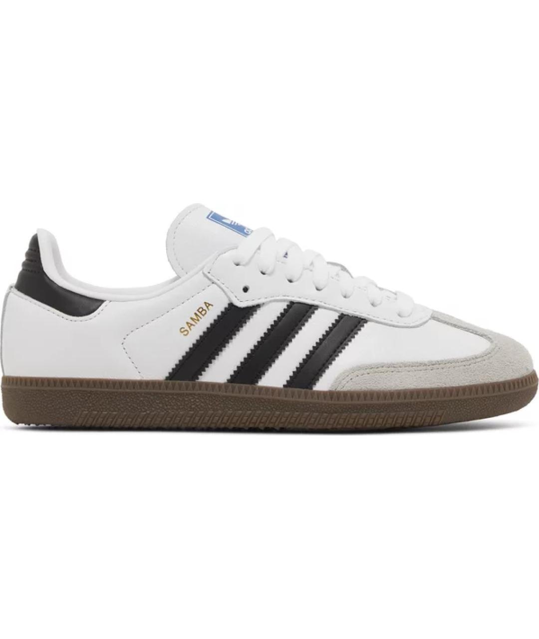 ADIDAS Белые кожаные кроссовки, фото 6