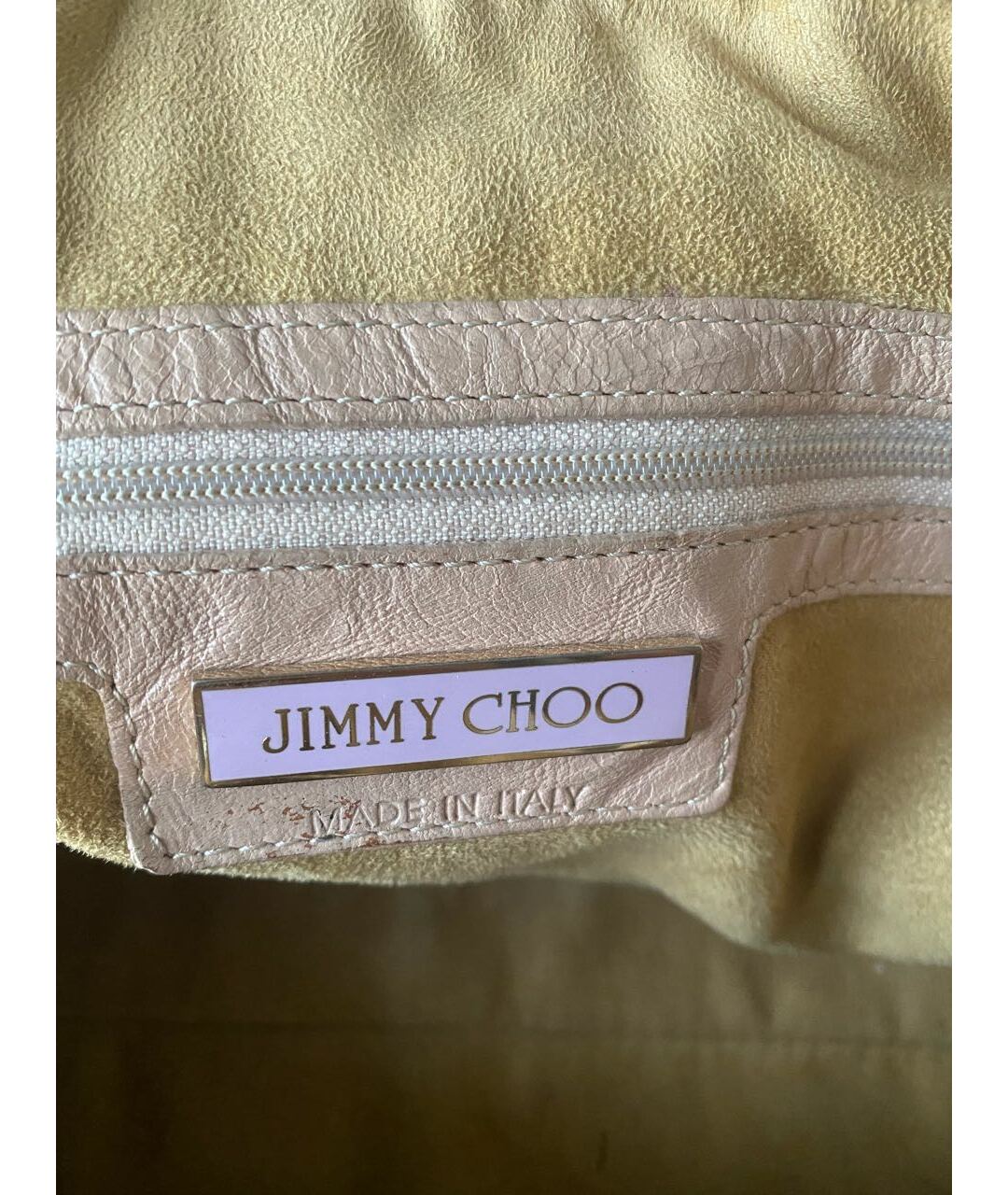 JIMMY CHOO Розовая кожаная сумка тоут, фото 6