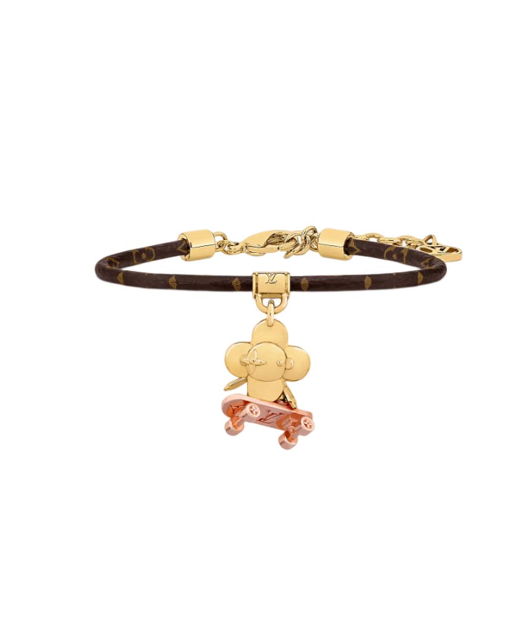 LOUIS VUITTON Золотой латунный браслет, фото 1