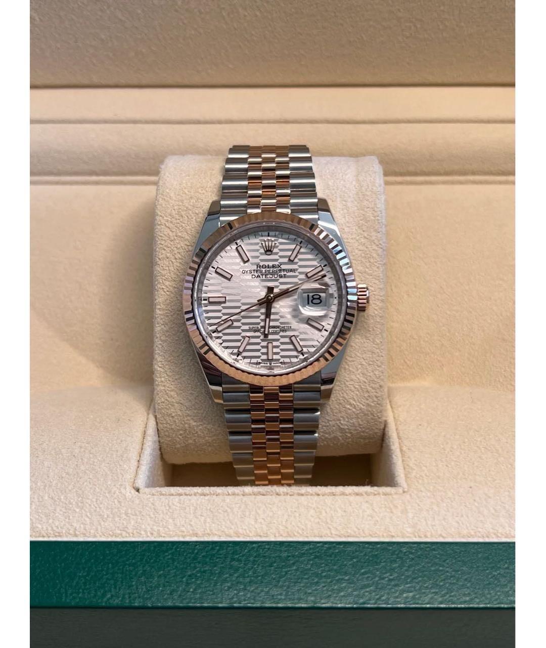 ROLEX Серебряные часы из розового золота, фото 2