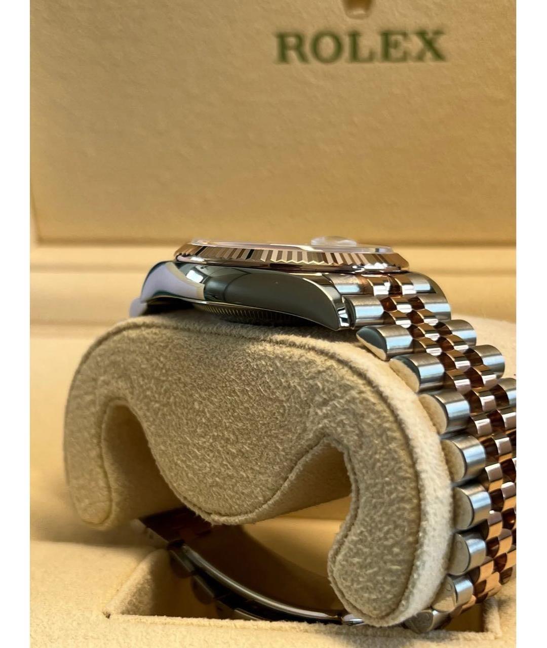 ROLEX Серебряные часы из розового золота, фото 6