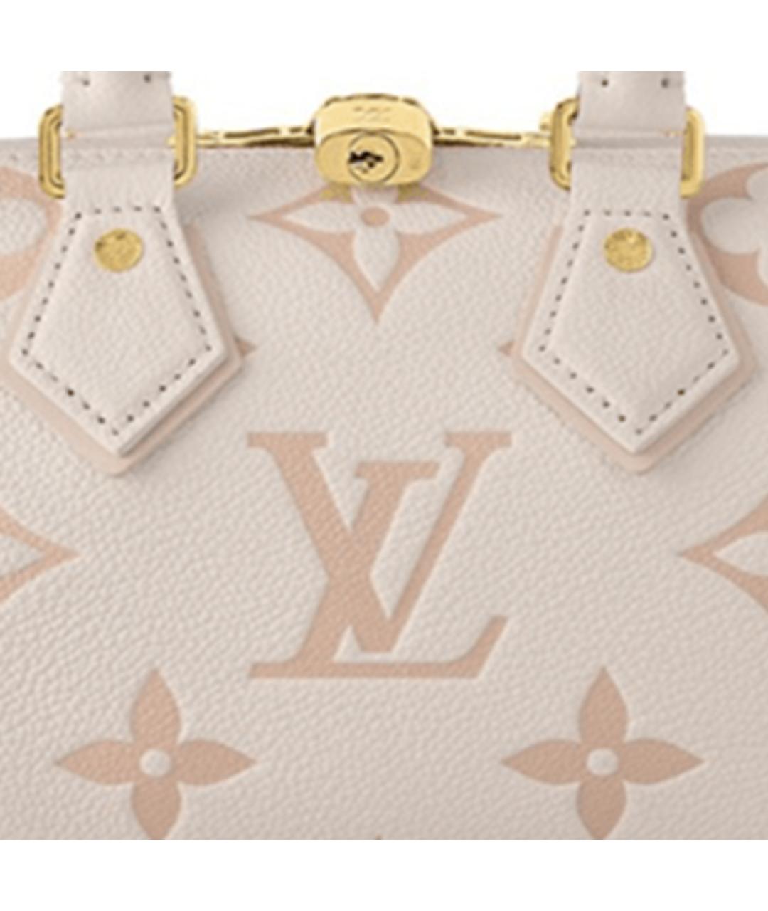 LOUIS VUITTON Белая кожаная сумка через плечо, фото 5