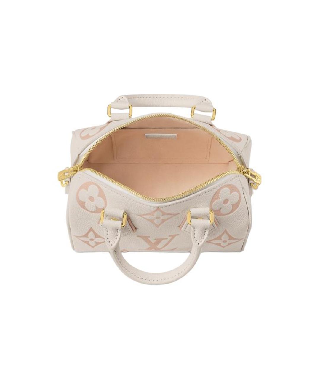 LOUIS VUITTON Белая кожаная сумка через плечо, фото 4