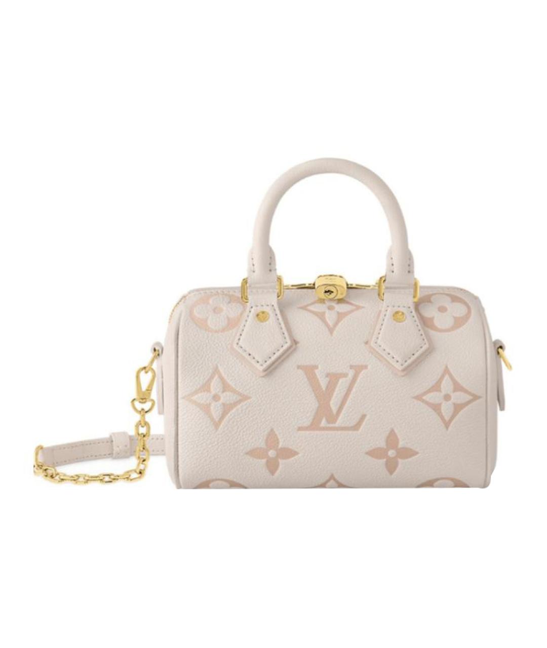 LOUIS VUITTON Белая кожаная сумка через плечо, фото 1