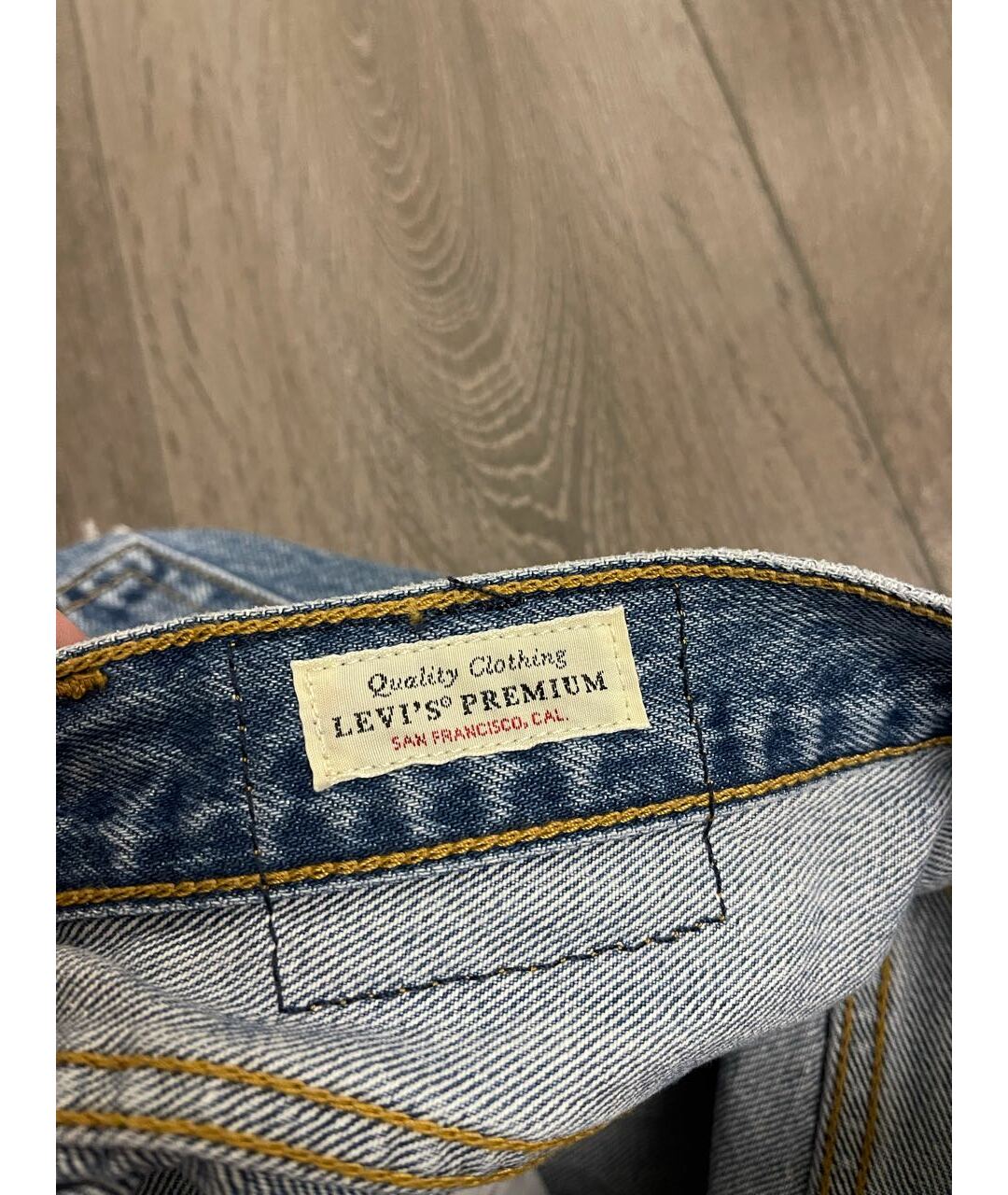 LEVI'S Синие хлопковые шорты, фото 3