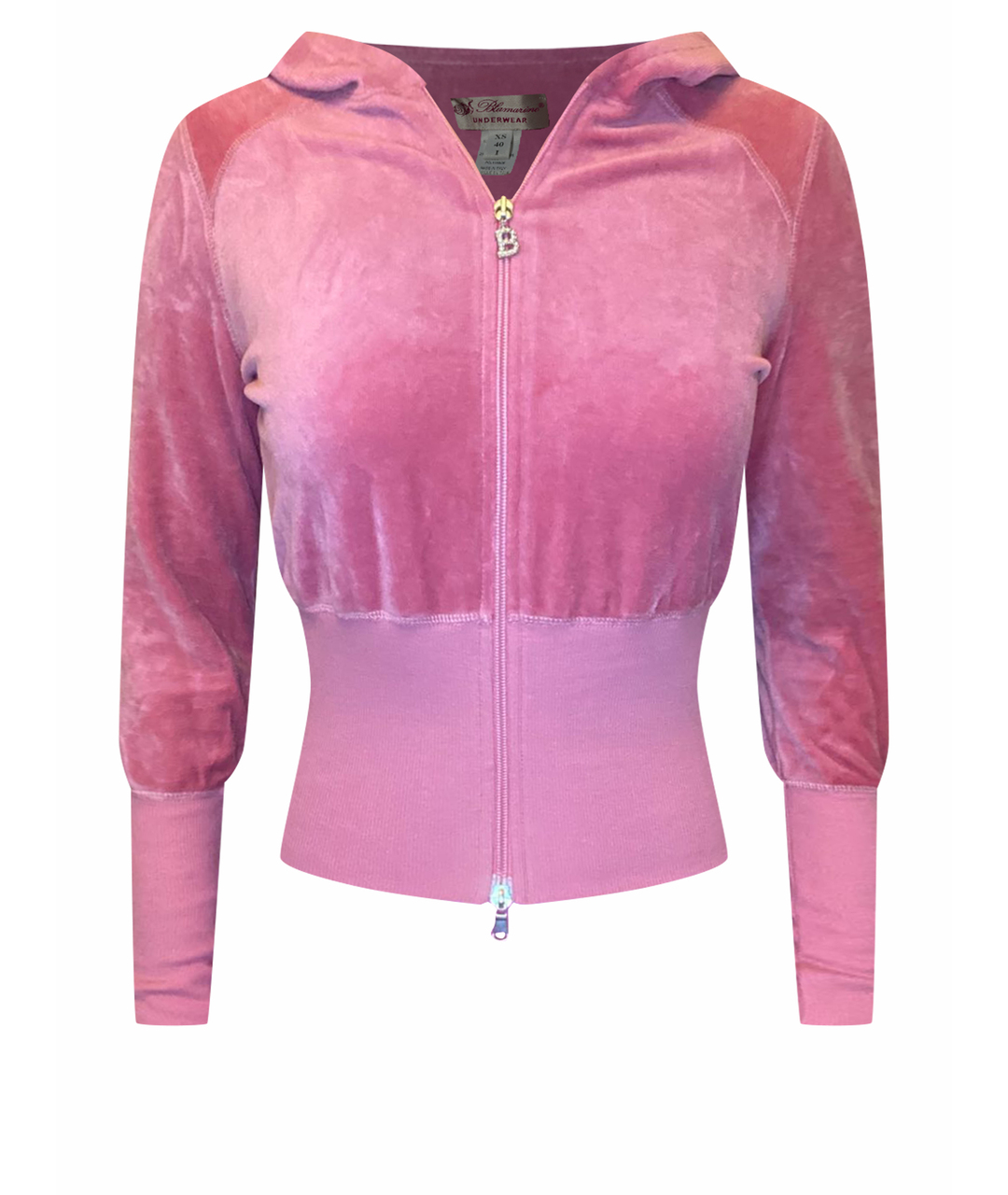 BLUMARINE Розовая хлопковая спортивная куртка, фото 1