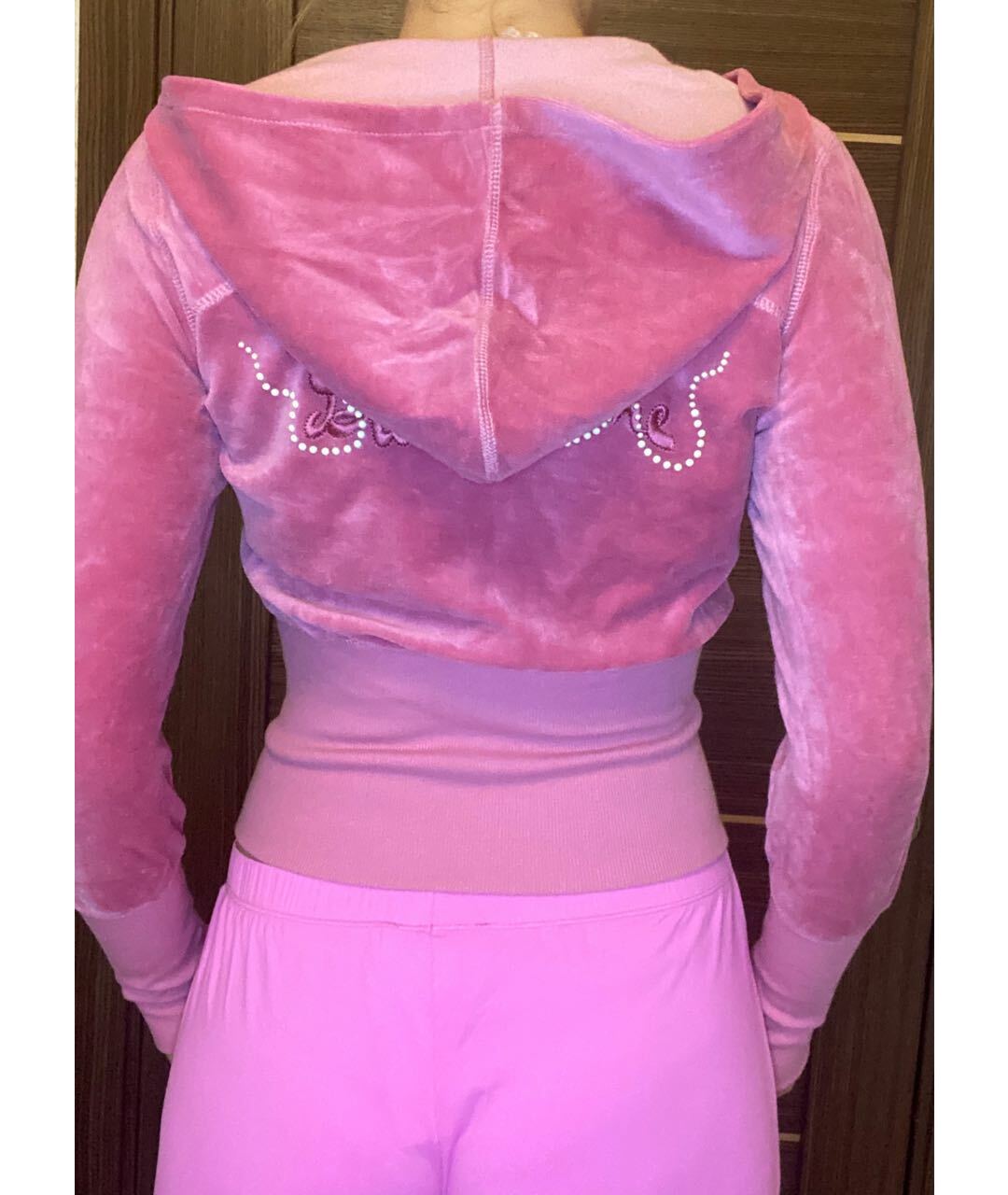 BLUMARINE Розовая хлопковая спортивная куртка, фото 2