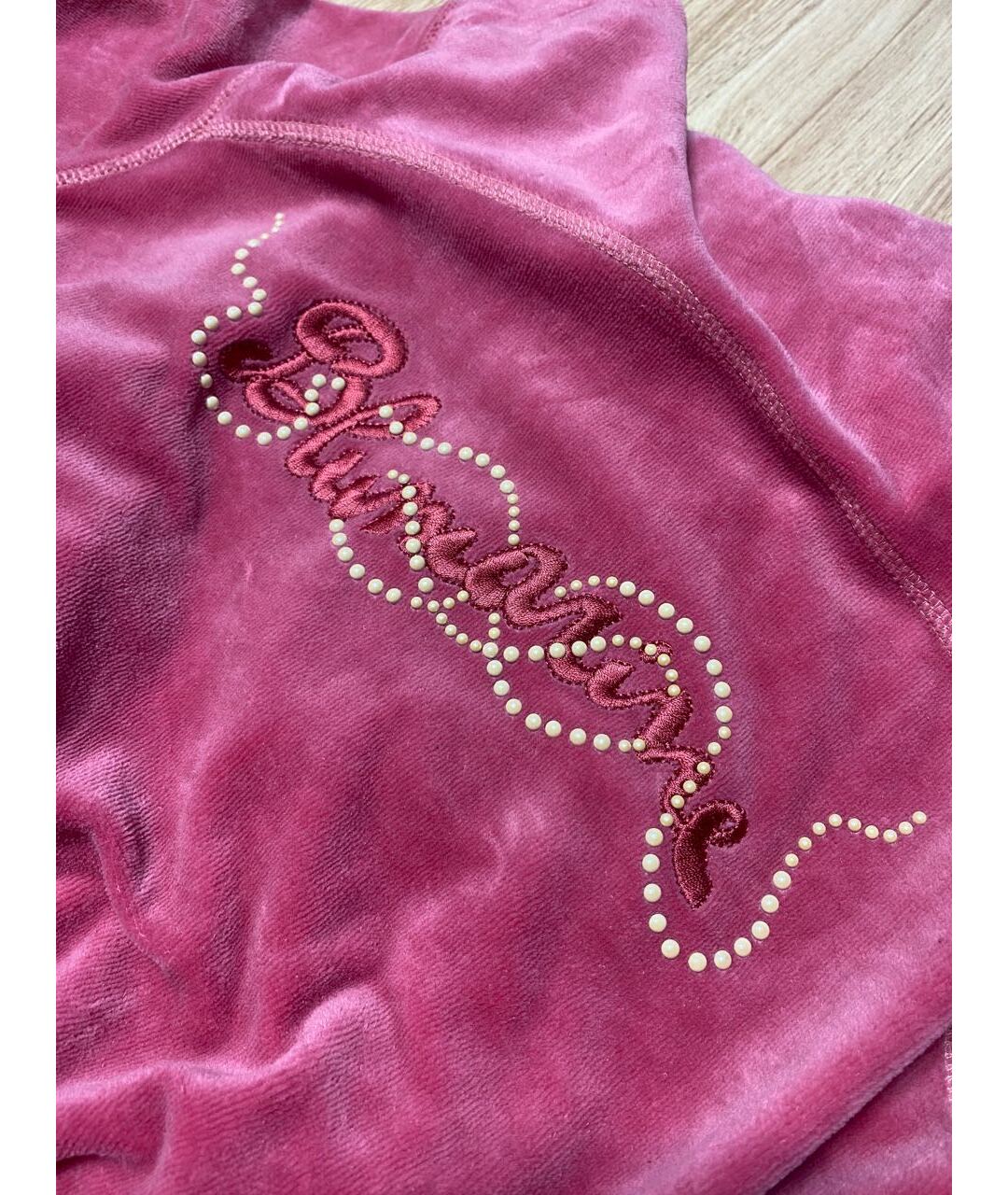 BLUMARINE Розовая хлопковая спортивная куртка, фото 5