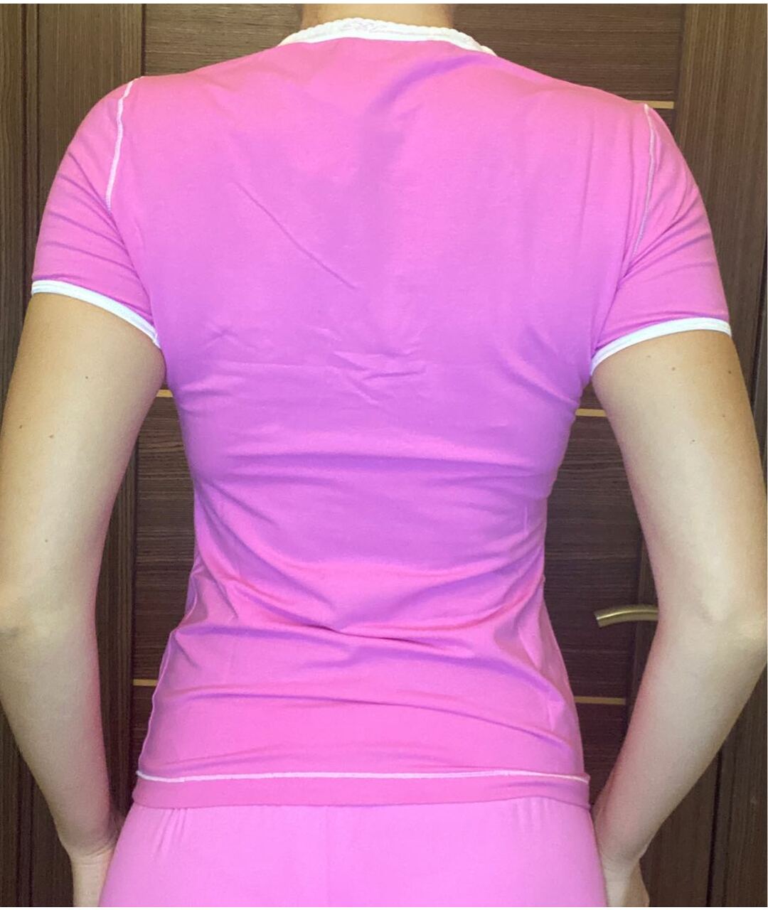 BLUMARINE Розовый хлопко-эластановый спортивные костюмы, фото 3