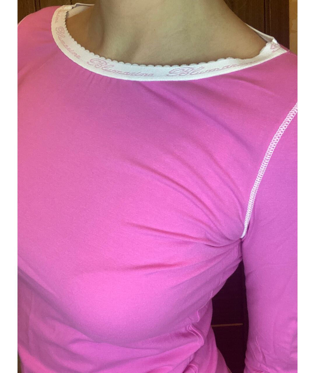 BLUMARINE Розовая хлопко-эластановая пижама, фото 3