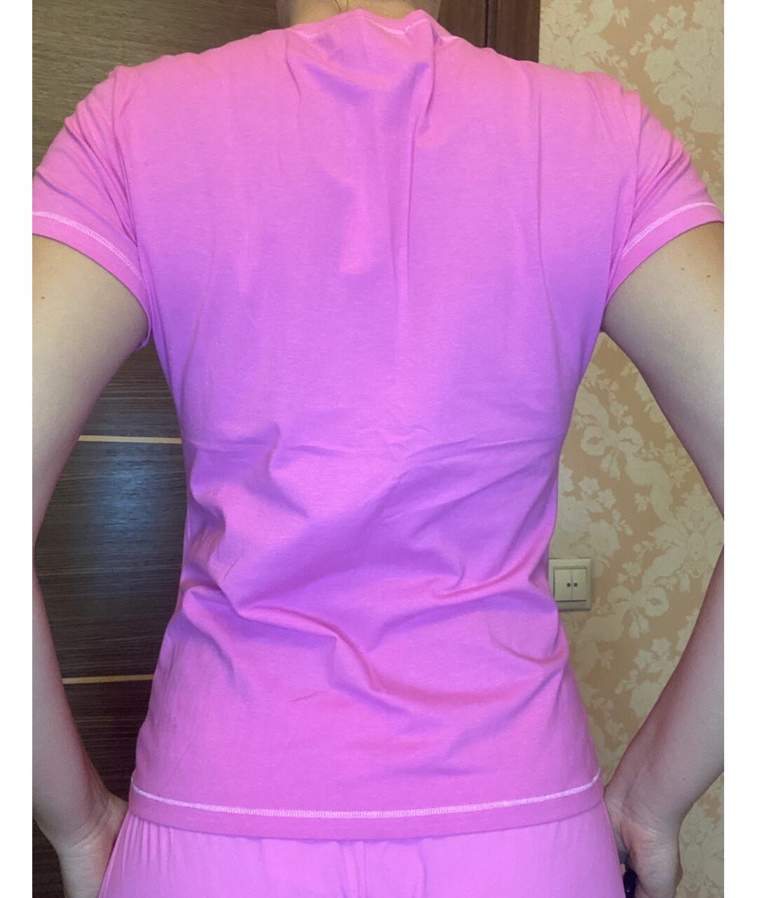 BLUMARINE Розовая хлопко-эластановая пижама, фото 2