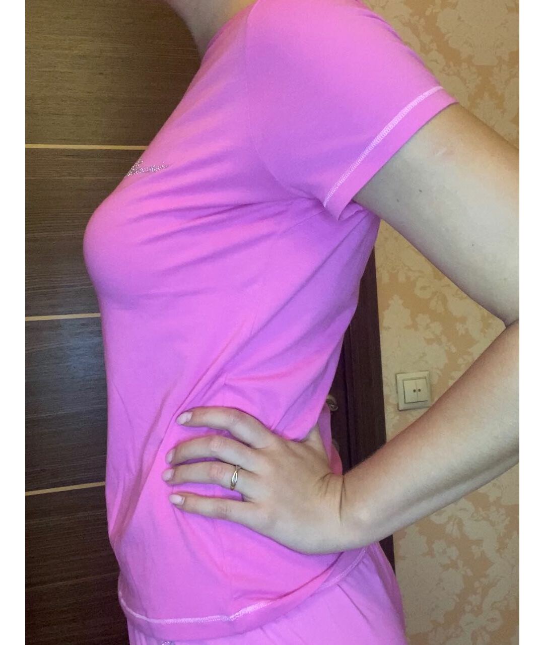 BLUMARINE Розовая хлопко-эластановая пижама, фото 4