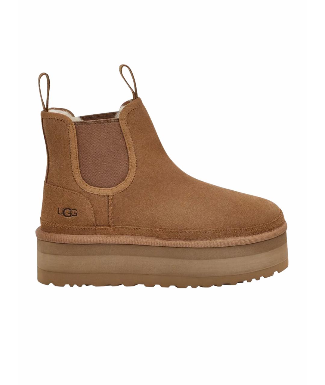 UGG AUSTRALIA Коричневые замшевые ботинки, фото 1