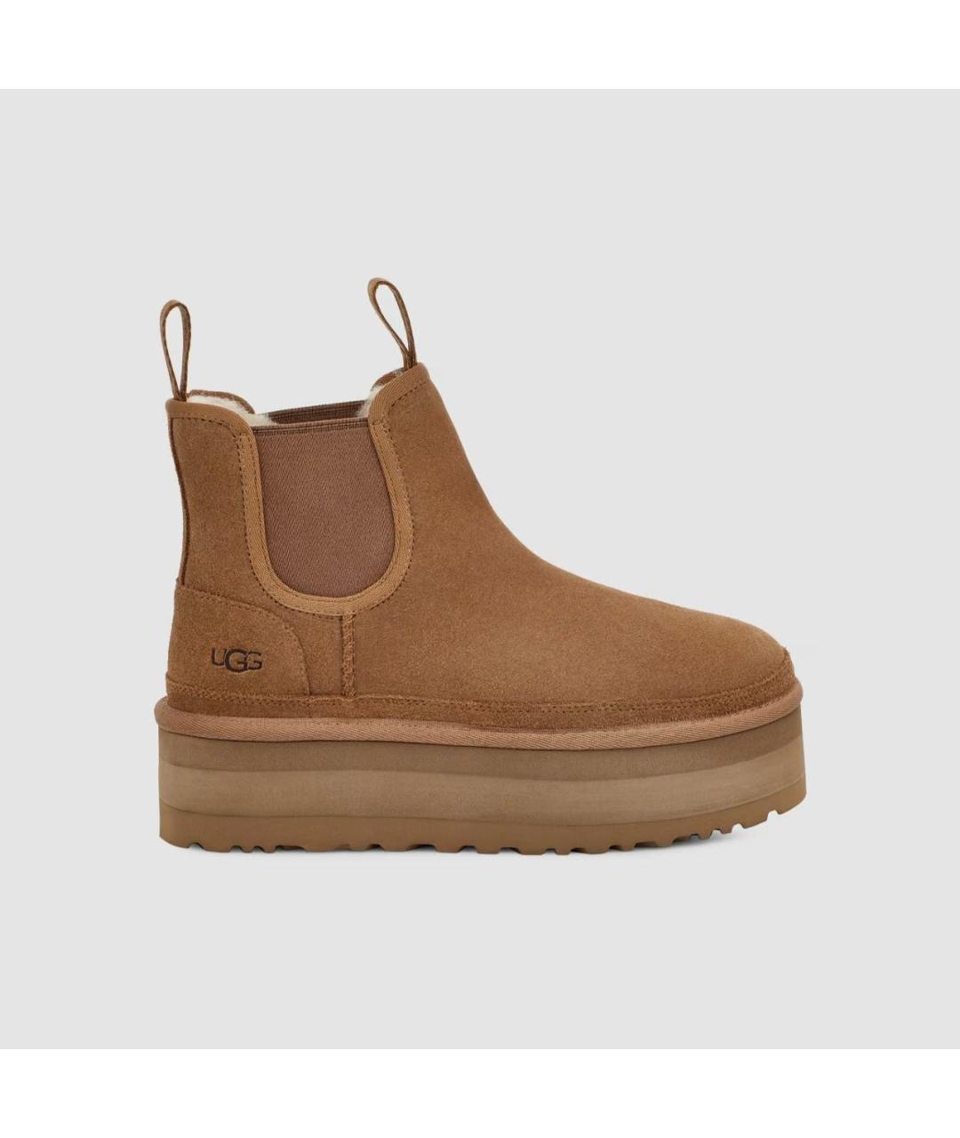 UGG AUSTRALIA Коричневые замшевые ботинки, фото 7