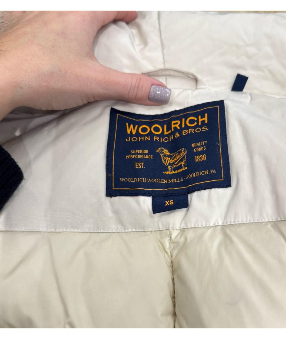 WOOLRICH Бежевая меховая парка, фото 6