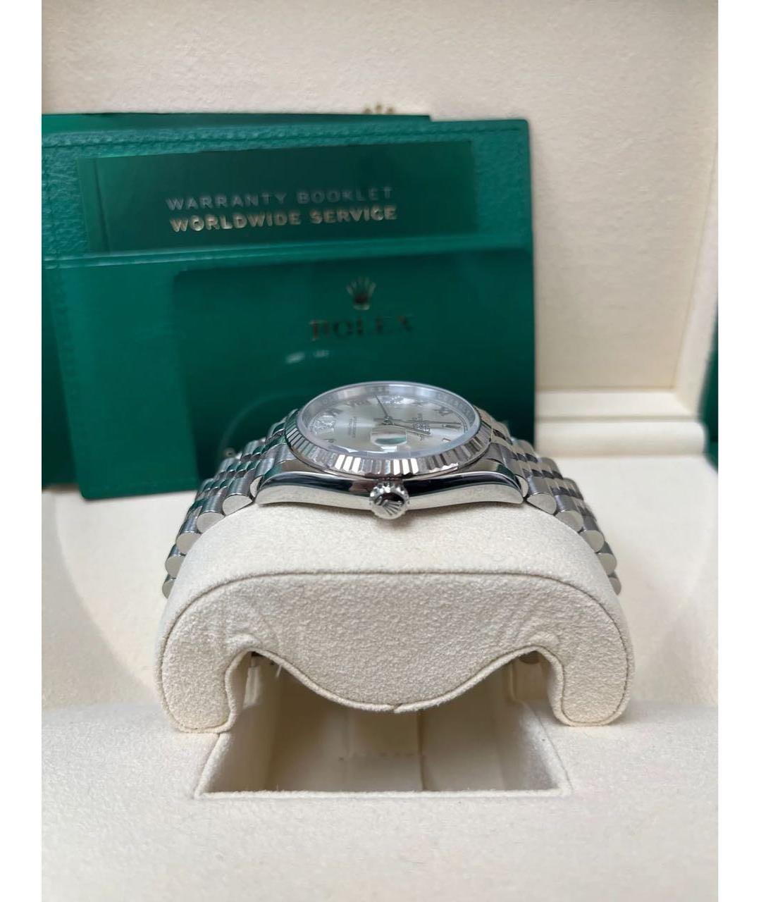 ROLEX Серебряные часы из золота и стали, фото 8