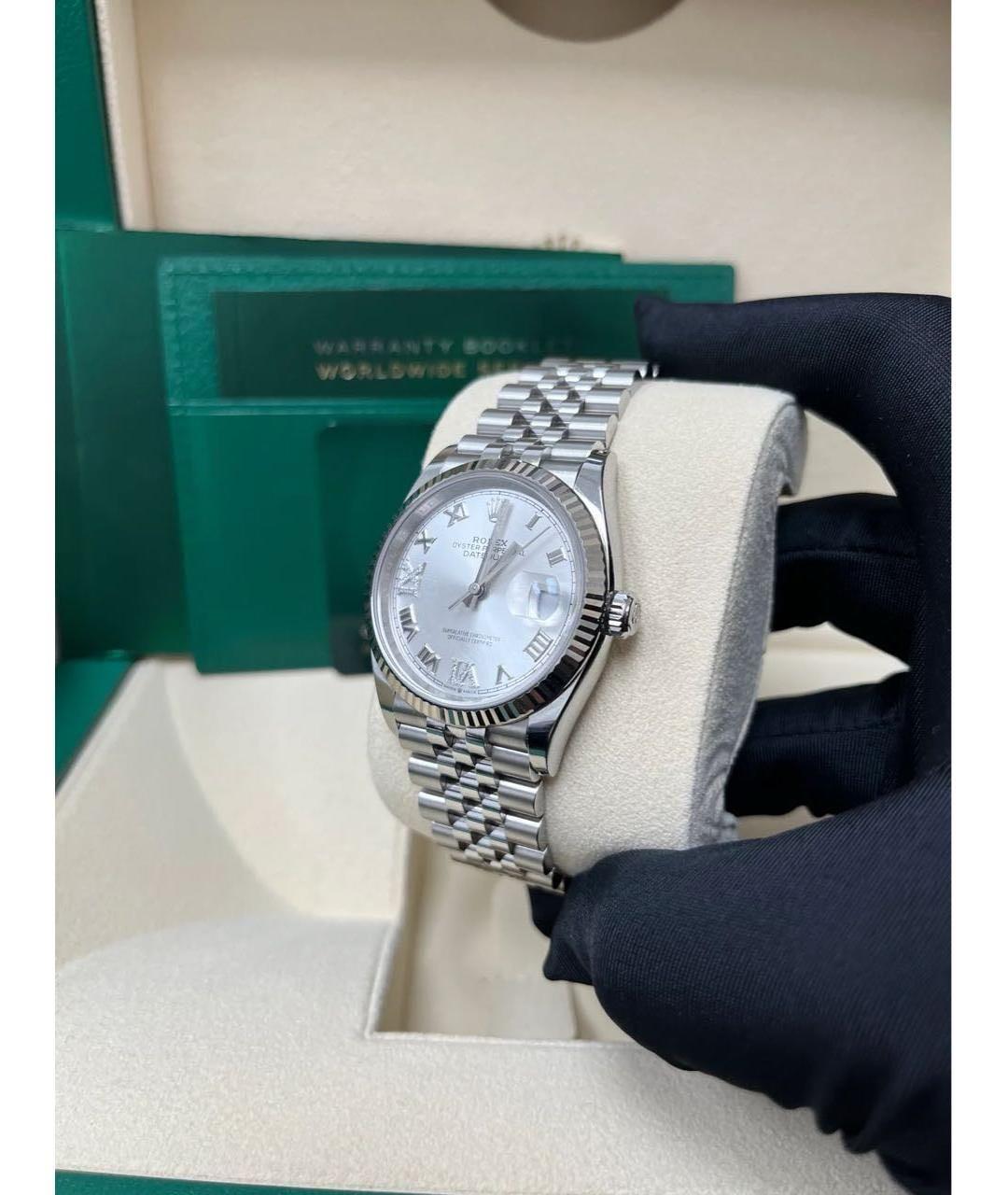 ROLEX Серебряные часы из золота и стали, фото 2