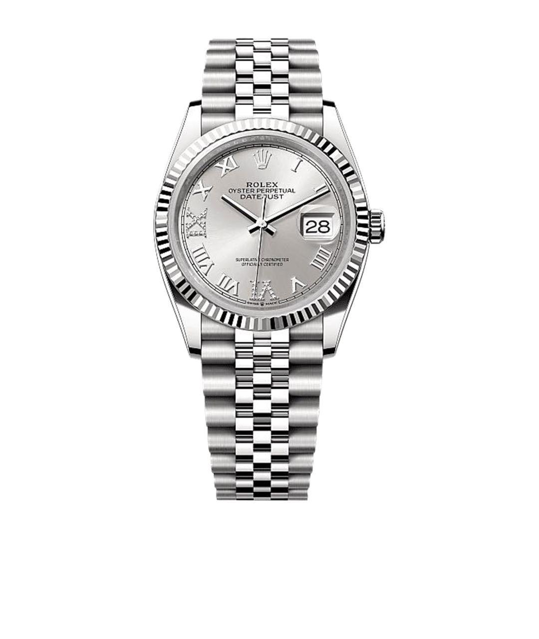 ROLEX Серебряные часы из золота и стали, фото 1