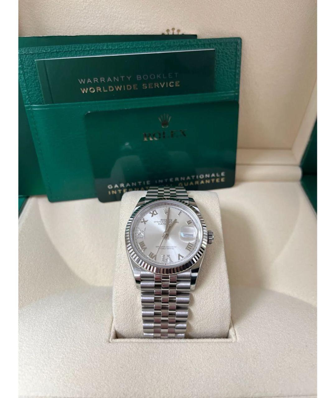 ROLEX Серебряные часы из золота и стали, фото 5