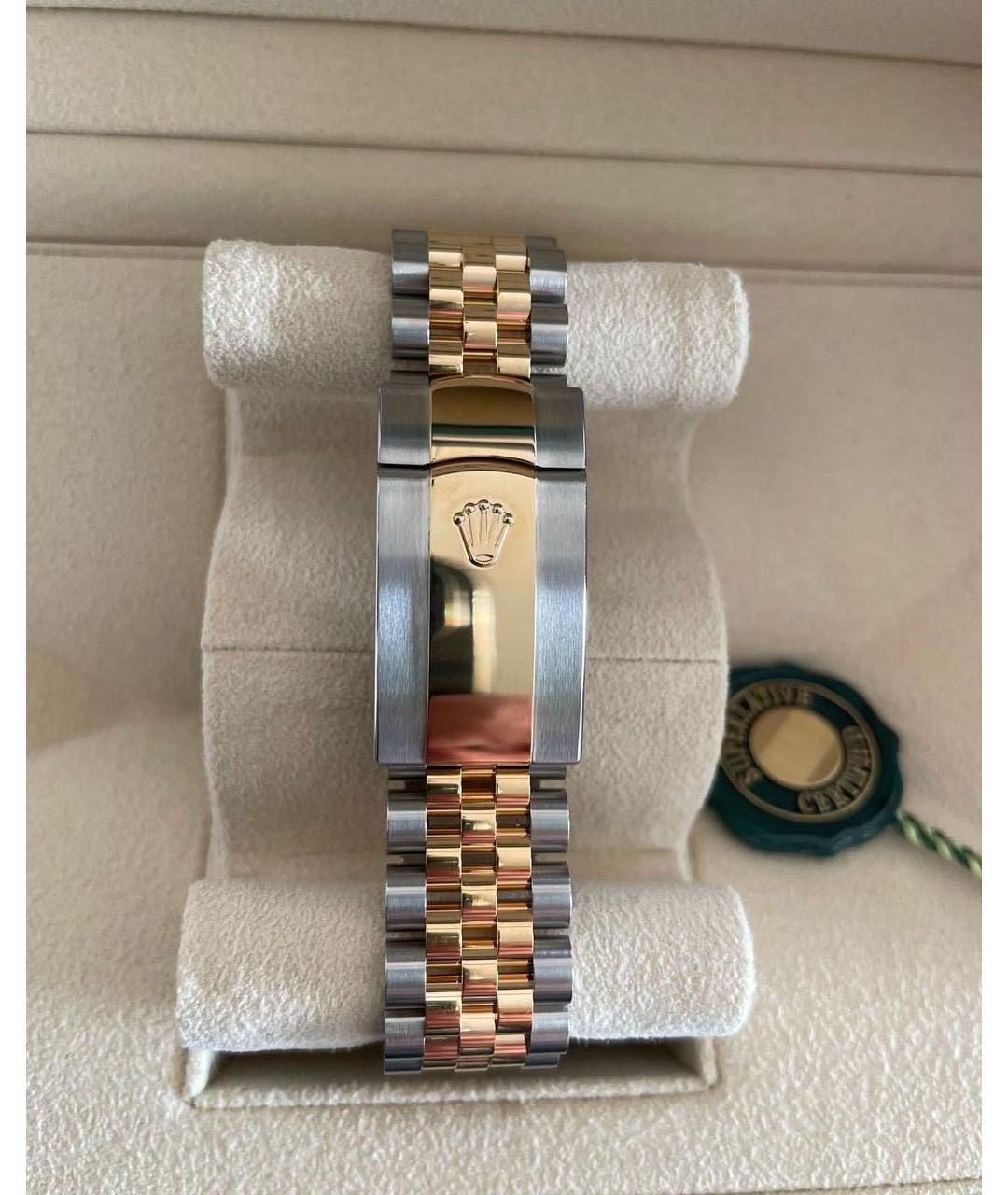 ROLEX Белые часы из золота и стали, фото 5