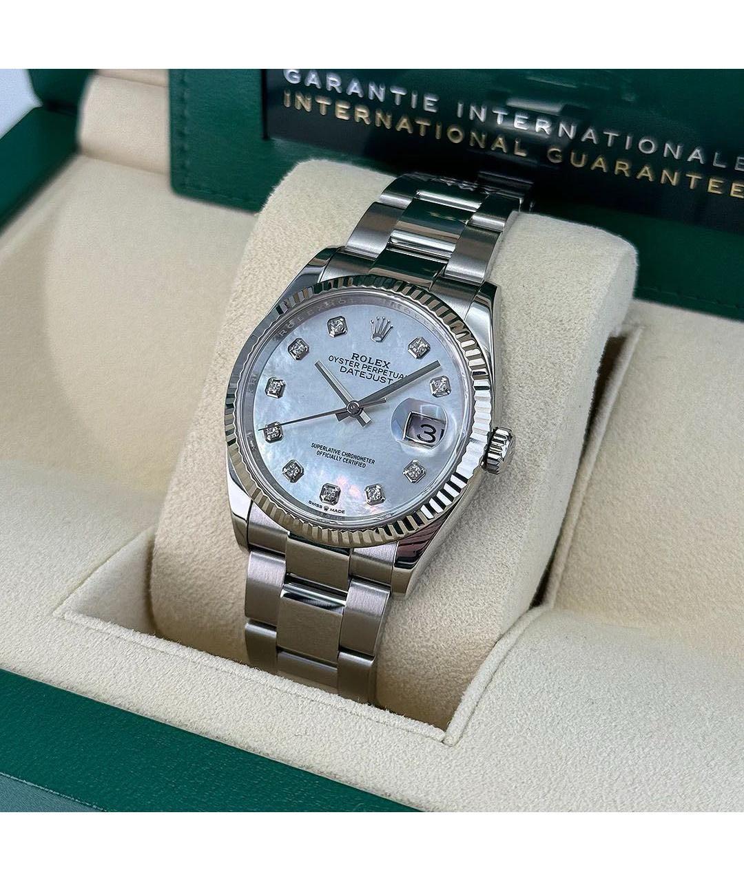 ROLEX Белые часы из белого золота, фото 3