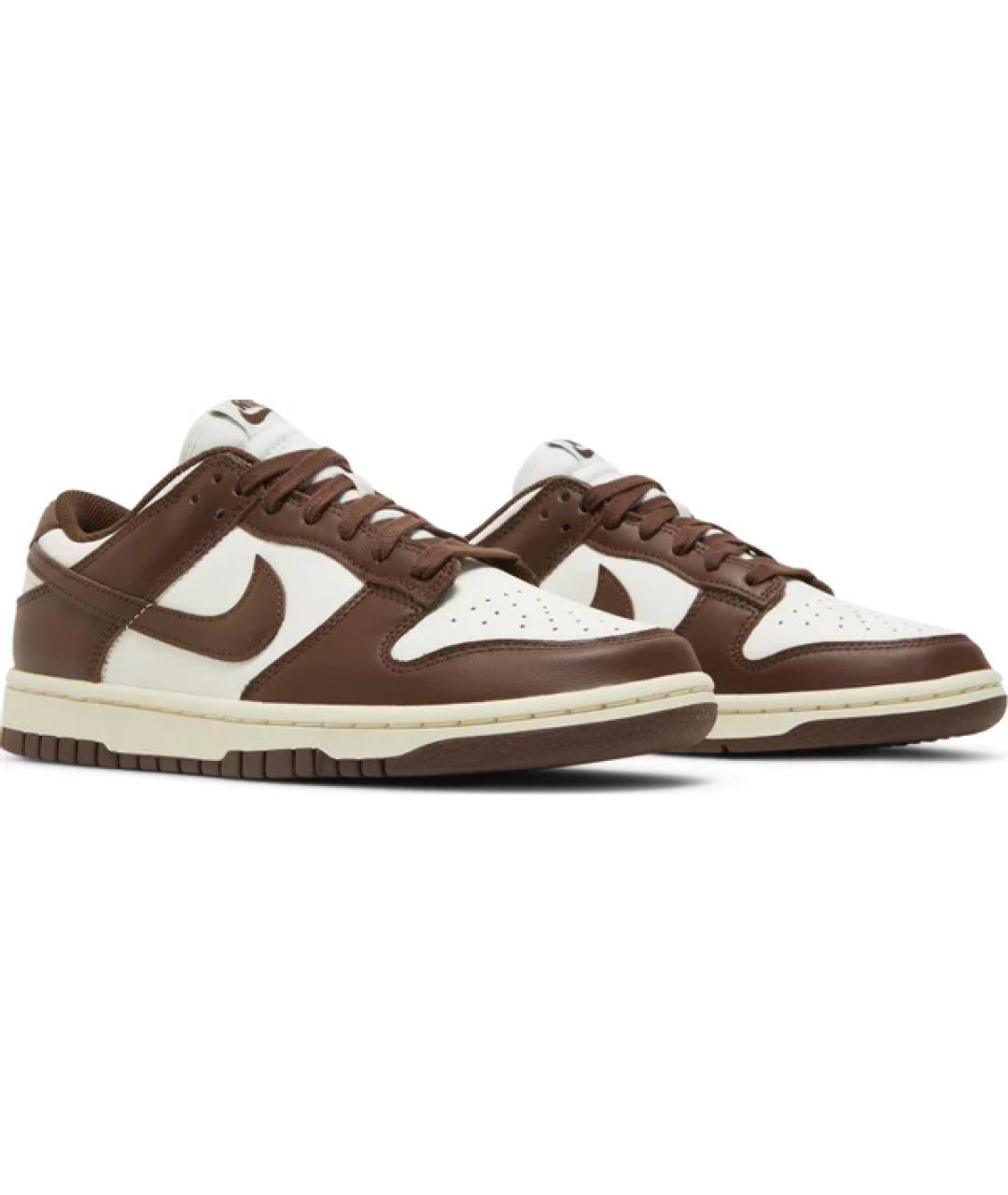 NIKE Коричневые кожаные кроссовки, фото 5