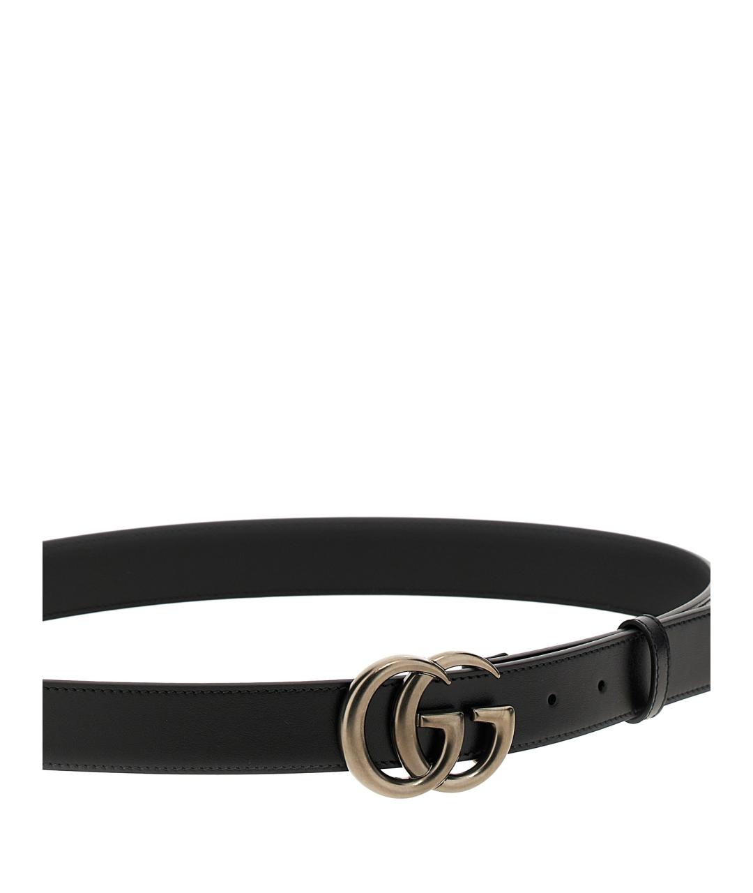 GUCCI Черный кожаный ремень, фото 3
