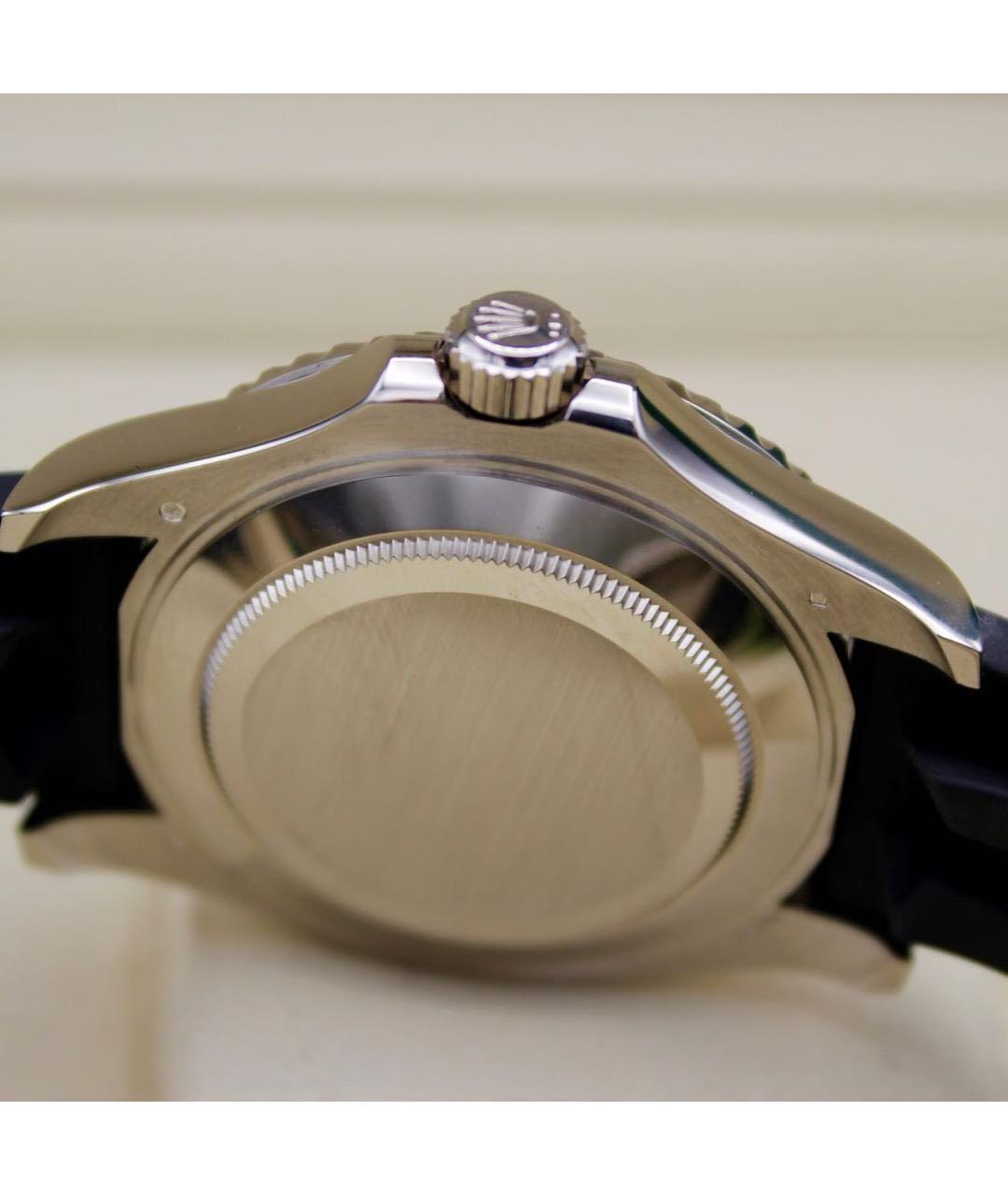 ROLEX Черные часы из белого золота, фото 8