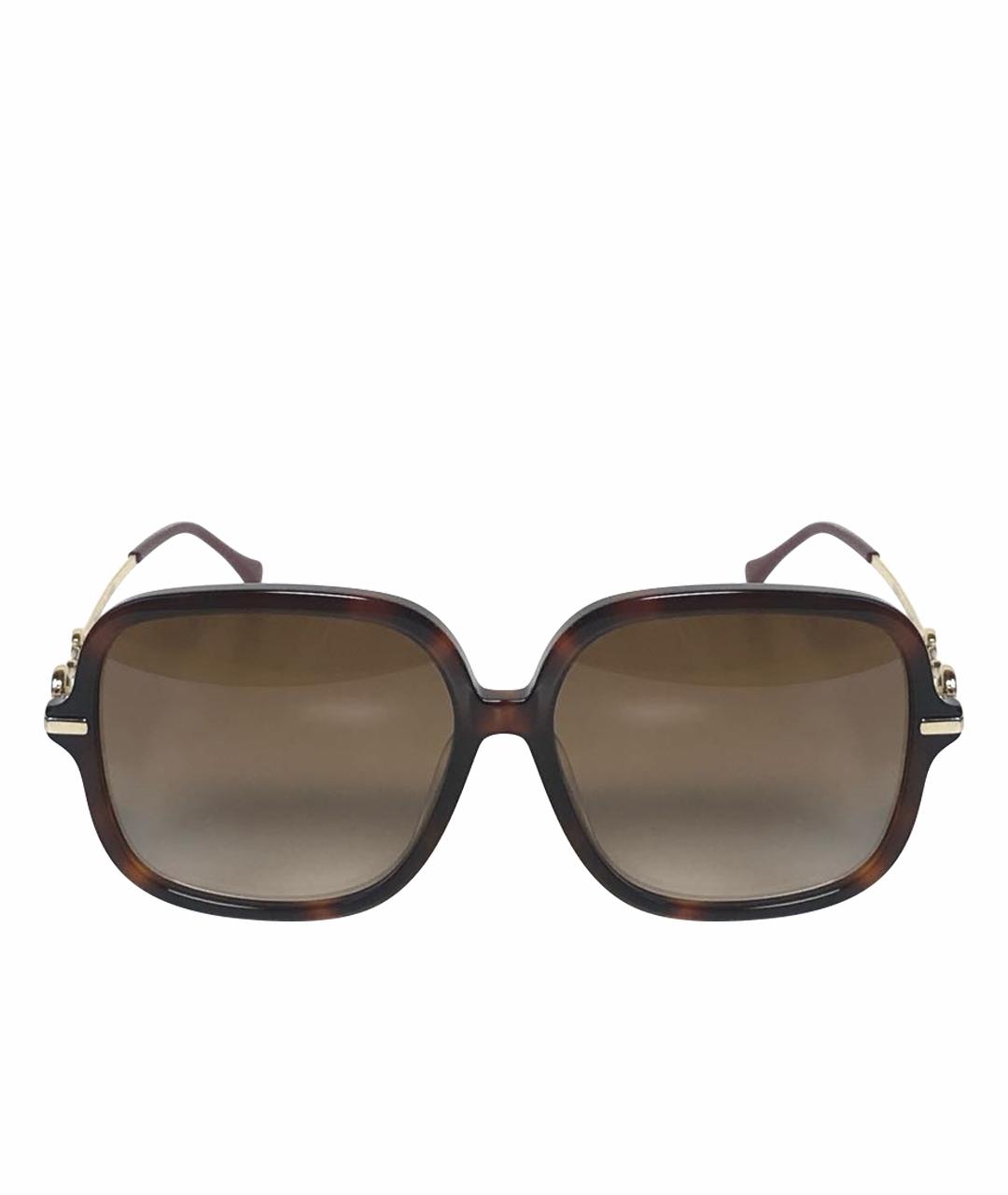 GUCCI Коричневые солнцезащитные очки, фото 1