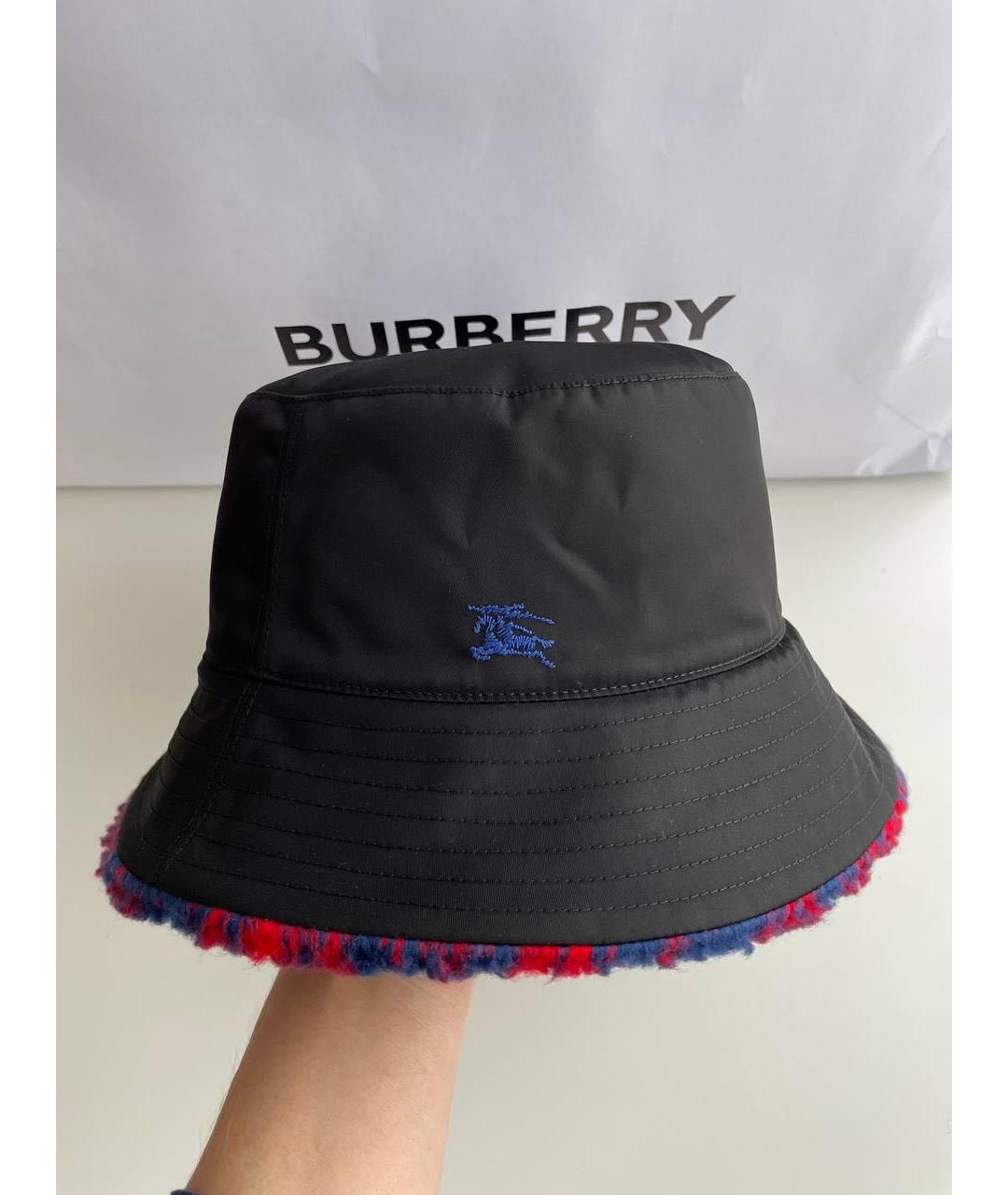 BURBERRY Черная шерстяная шляпа, фото 2